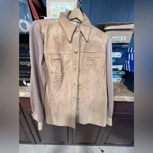 Men’s suede shirt